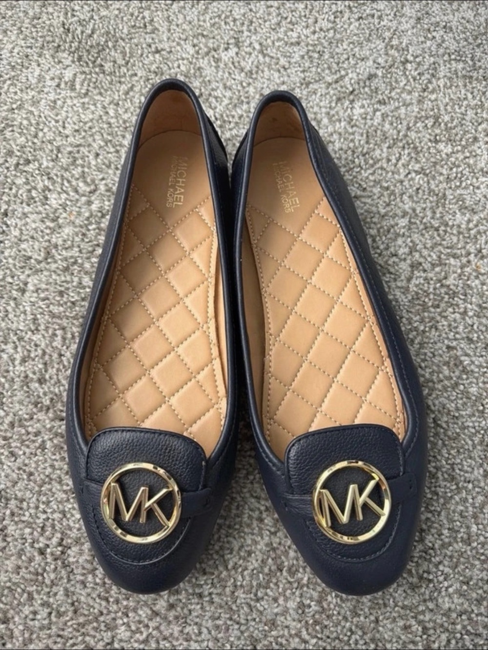 Women’s Michael Kors MK Lillie Quilted Moccasin Flats, Size 8.5